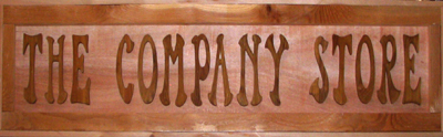 Company Store Sign